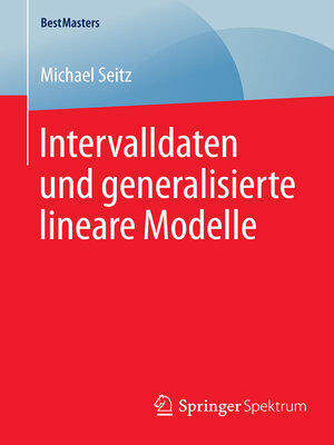 cover image of Intervalldaten und generalisierte lineare Modelle